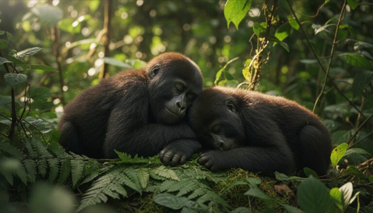 Рождаемость в Вирунге: редкие близнецы горилл помогут восстановлению вида