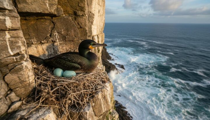 Мониторинг редких птиц: в Испании следят за выживанием хохлатых бакланов