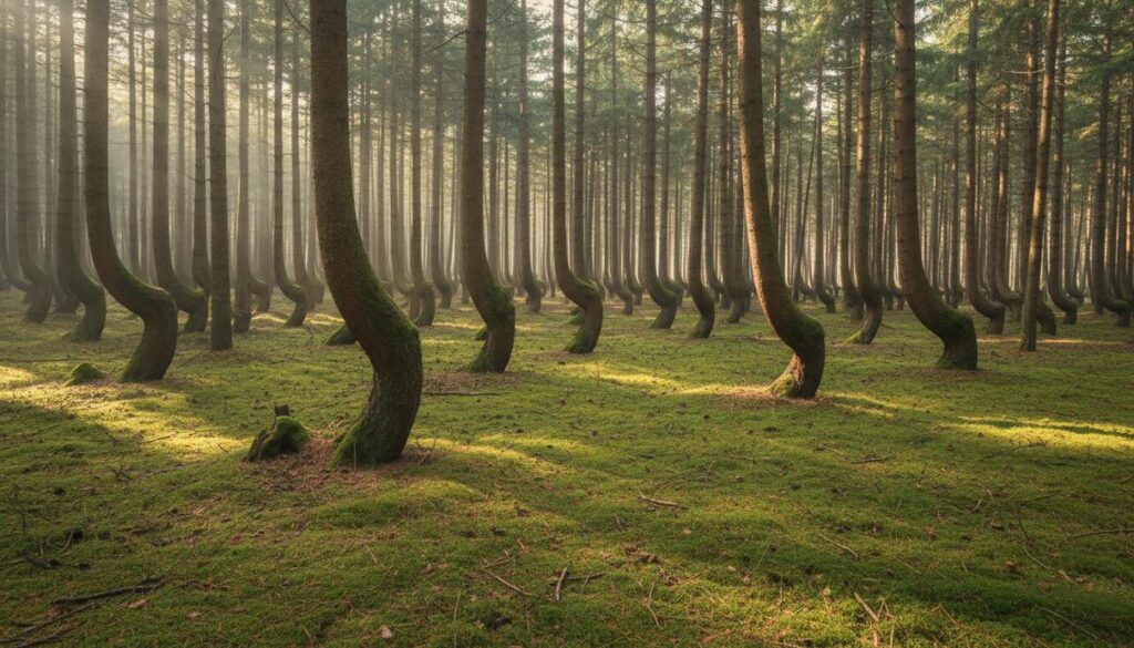 Сохранение Кривого леса в Польше: роль человека и механизмы регенерации