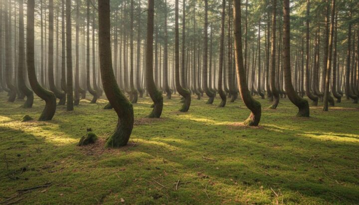 Сохранение Кривого леса в Польше: роль человека и механизмы регенерации