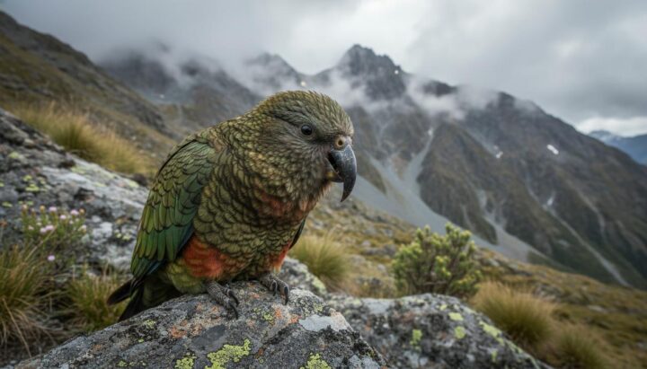 Когнитивная адаптация: попугай кеа без клюва занял вершину иерархии