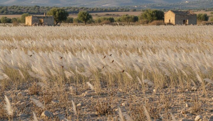 Заброшенные поля Испании: экспансия инвазивных видов птиц и растений