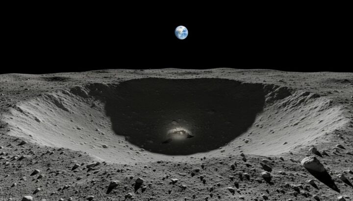 NASA: земные микробы могут выжить на южном полюсе Луны